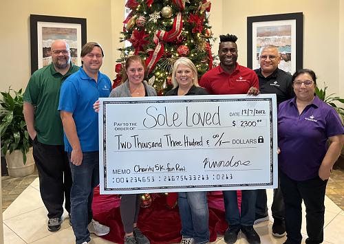 Riverstone Donates $2,300 to Sole Loved
