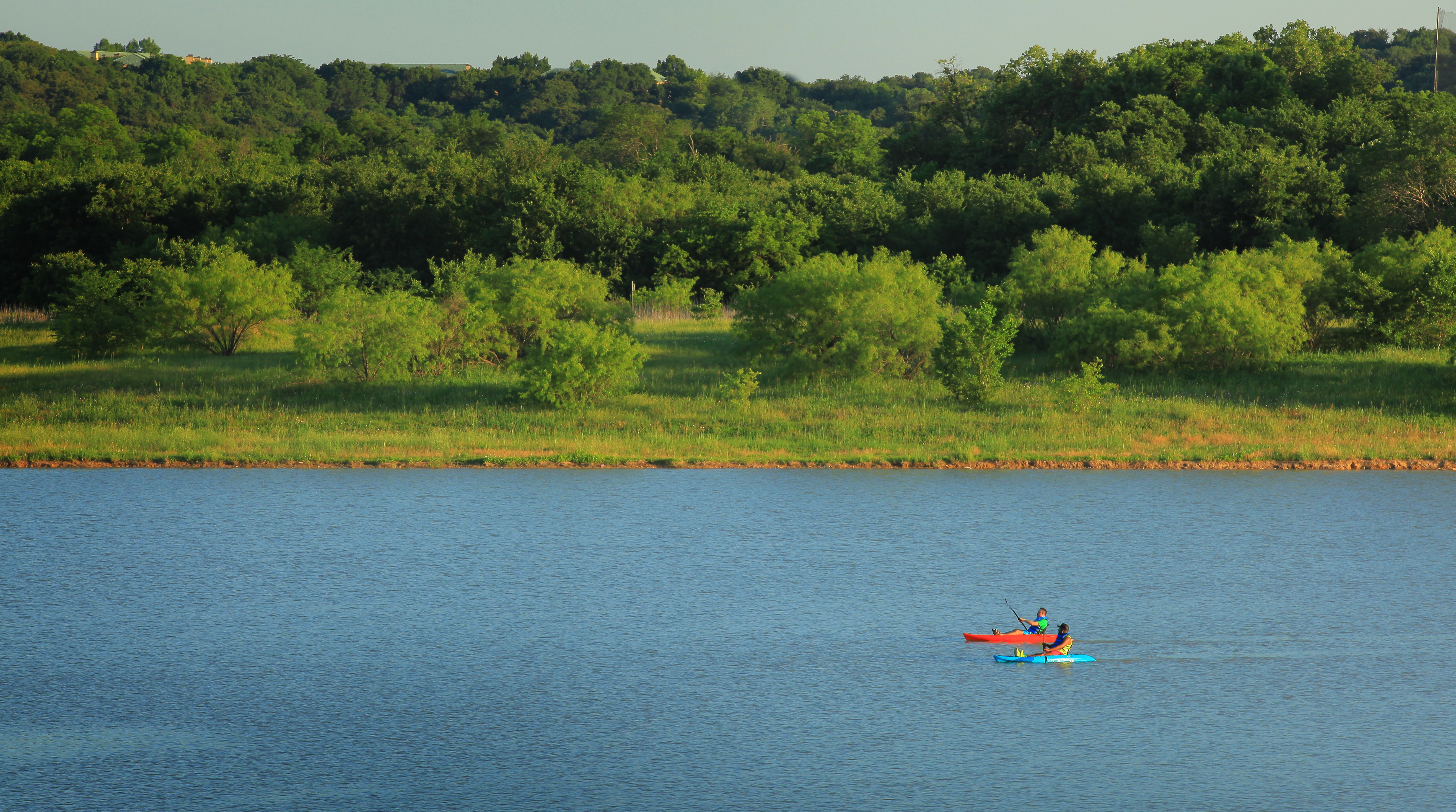Boat on Lake Viridian in Arlington, TX