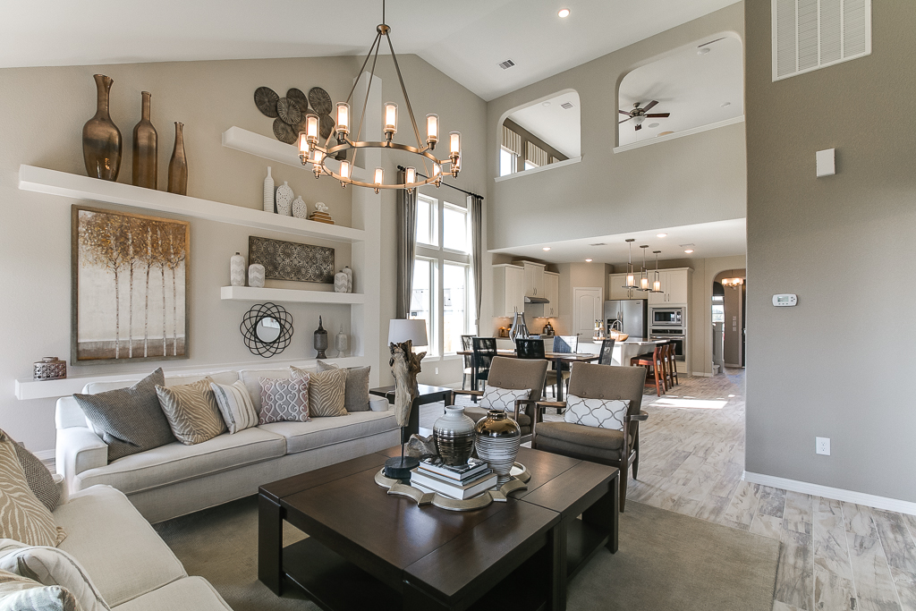 Model Home Living Room with Open Concept